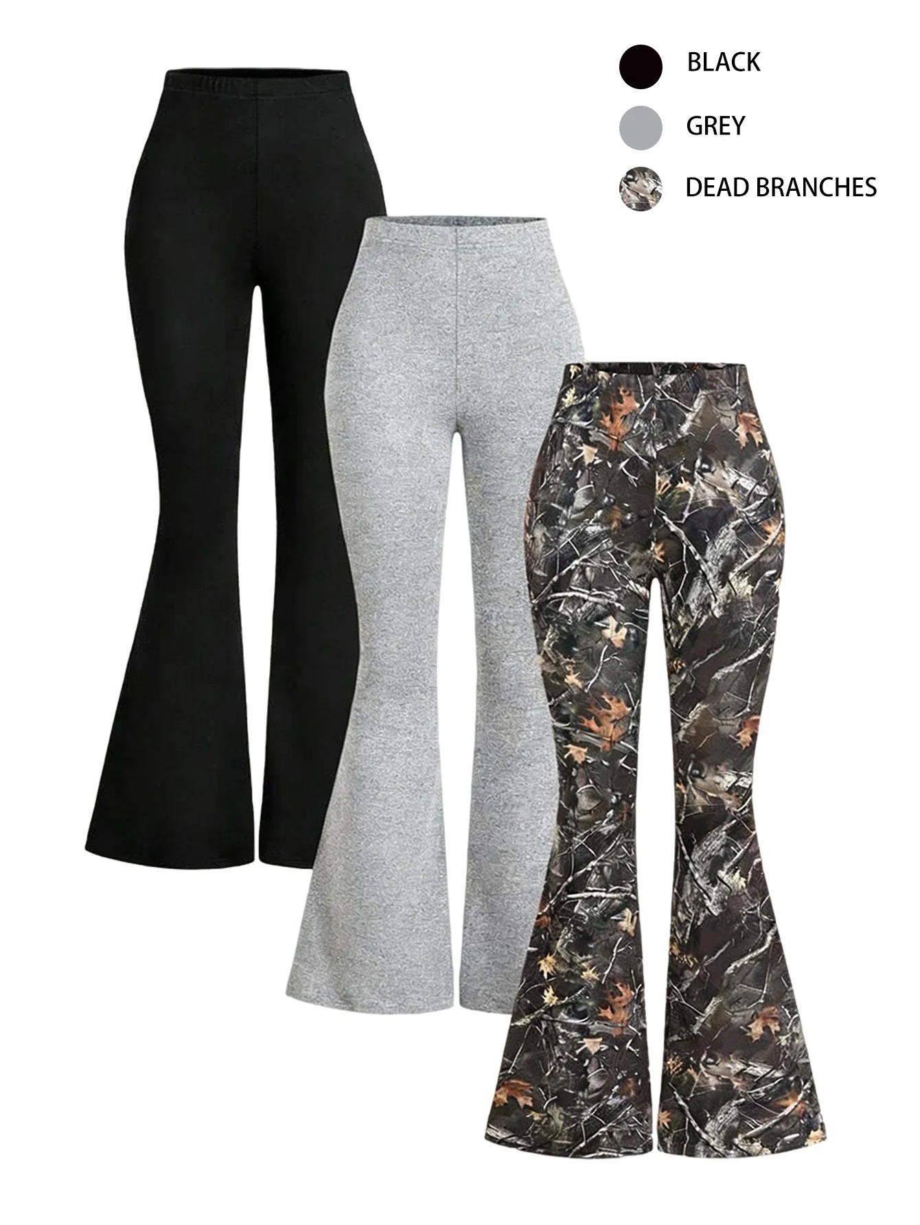 سراويل فستان للسيدات، سراويل واسعة لأناقة السيدات، سراويل واسعة الساق للخريف والشتاء، سراويل مكتب عالية الخصر #1