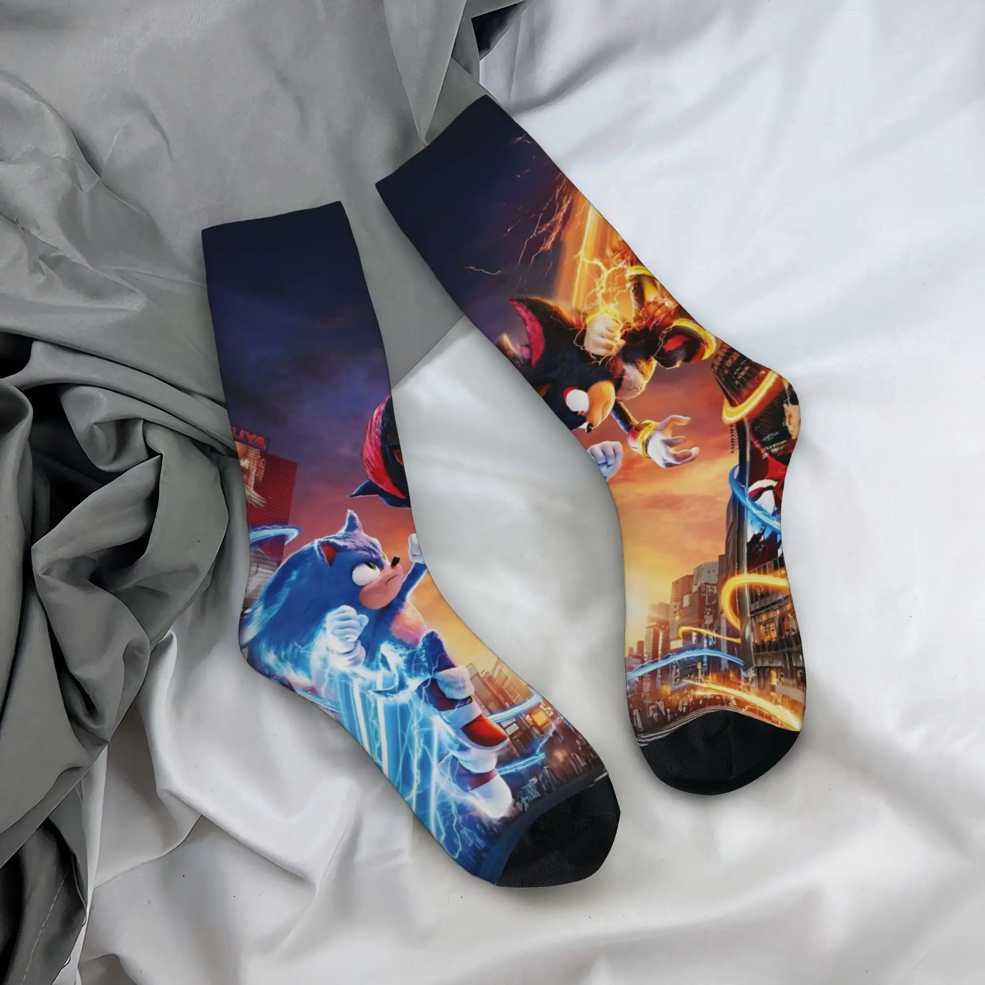Autumn Winter Hip-hop Unisex S-Shadow The Hedgehogs Socks Sweat Absorbing Sports Socks