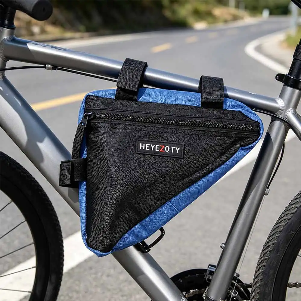 Polyester Bicycle Triangle Bag Ultra-light Large Capacity Bike Beam Hanging Bag Portable Durable