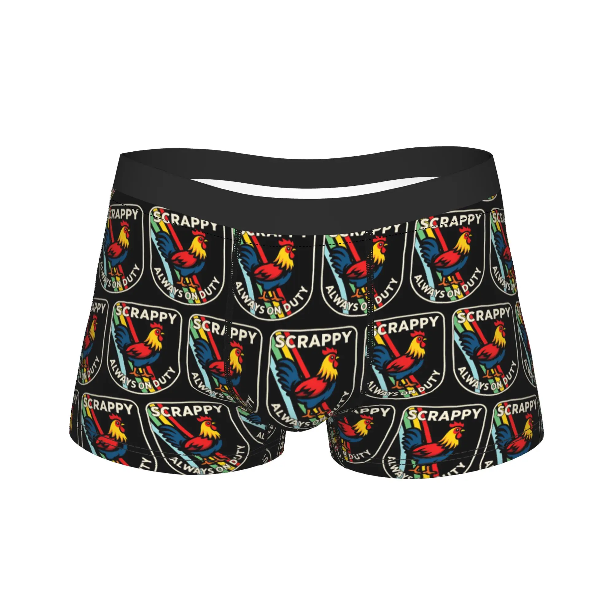 Scrappy Rooster - Ropa interior inspirada en ARC Raiders, calzoncillos tipo bóxer con estampado novedoso para hombres, calzoncillos tipo bóxer de talla grande