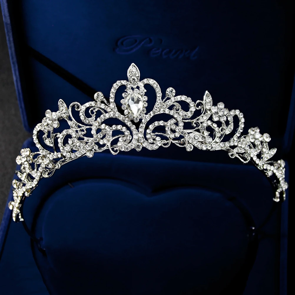 

Rhinestone Tiara Bridal Crown Headb for Wedding Party Prom Hair Accessories Elegant Ladies Girls Special Occasions