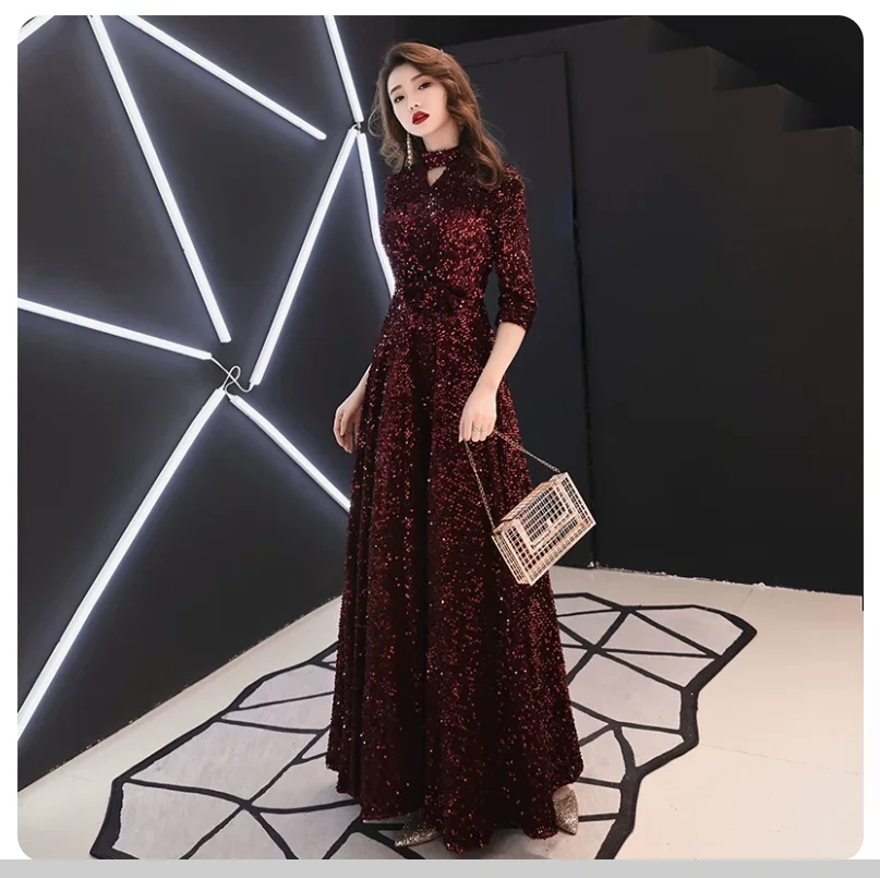 New Evening Dress with a High end Light Luxury Women's Dress Style