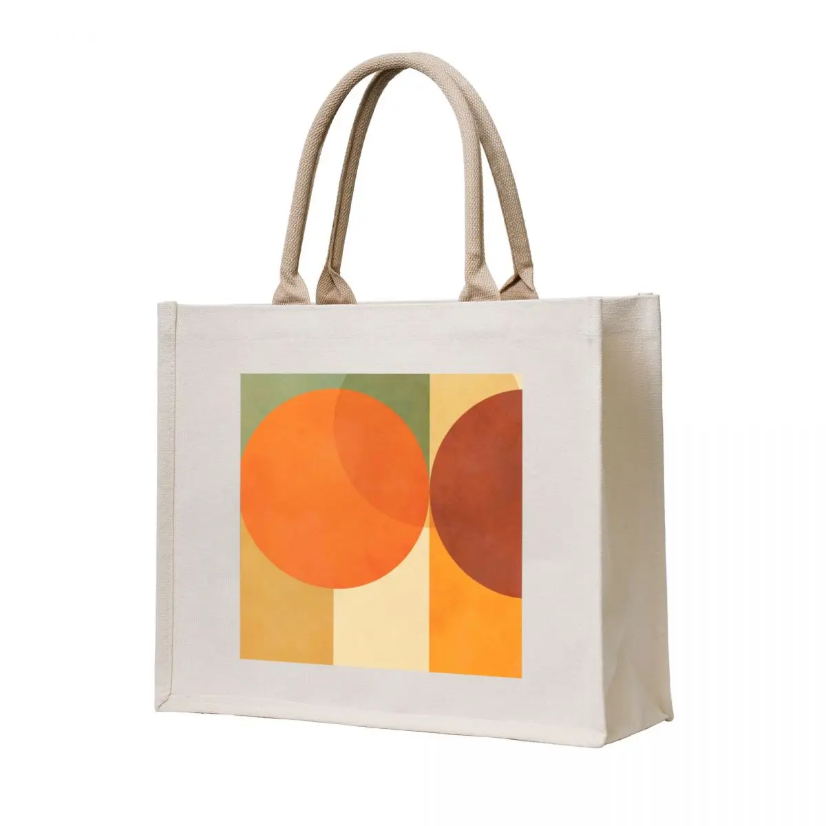 

Mid-Century Fall Colours and shapes 1 Tote Bag tote bag men's woman shopping bag tote women