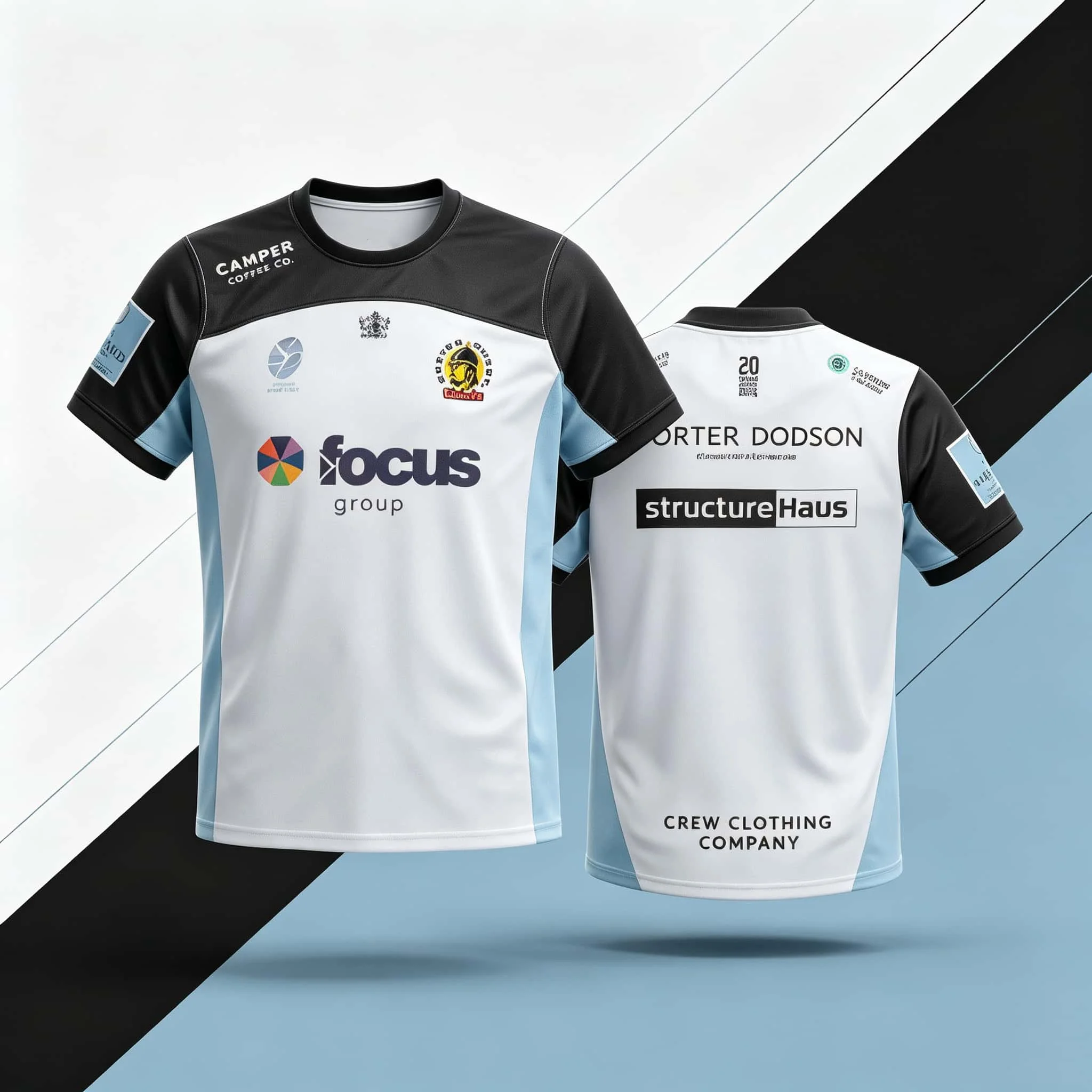 2026/27 Exeter Chiefs Parent-child Rugby Jersey, 3D Printed Mesh Breathable Football Jersey, Oversized Summer Quick Drying Shirt