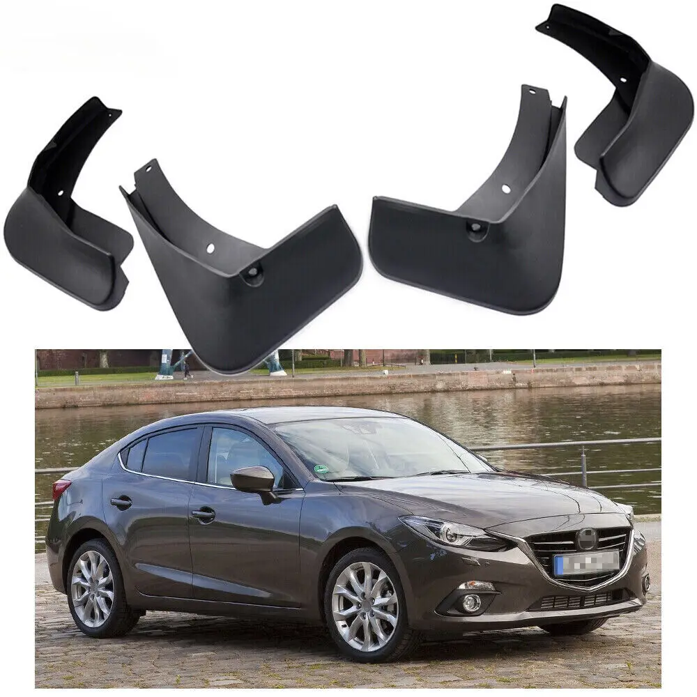 

Car Mudguard Mud Flaps Splash Guards Fender for Mazda 3 Sedan 2014-2018