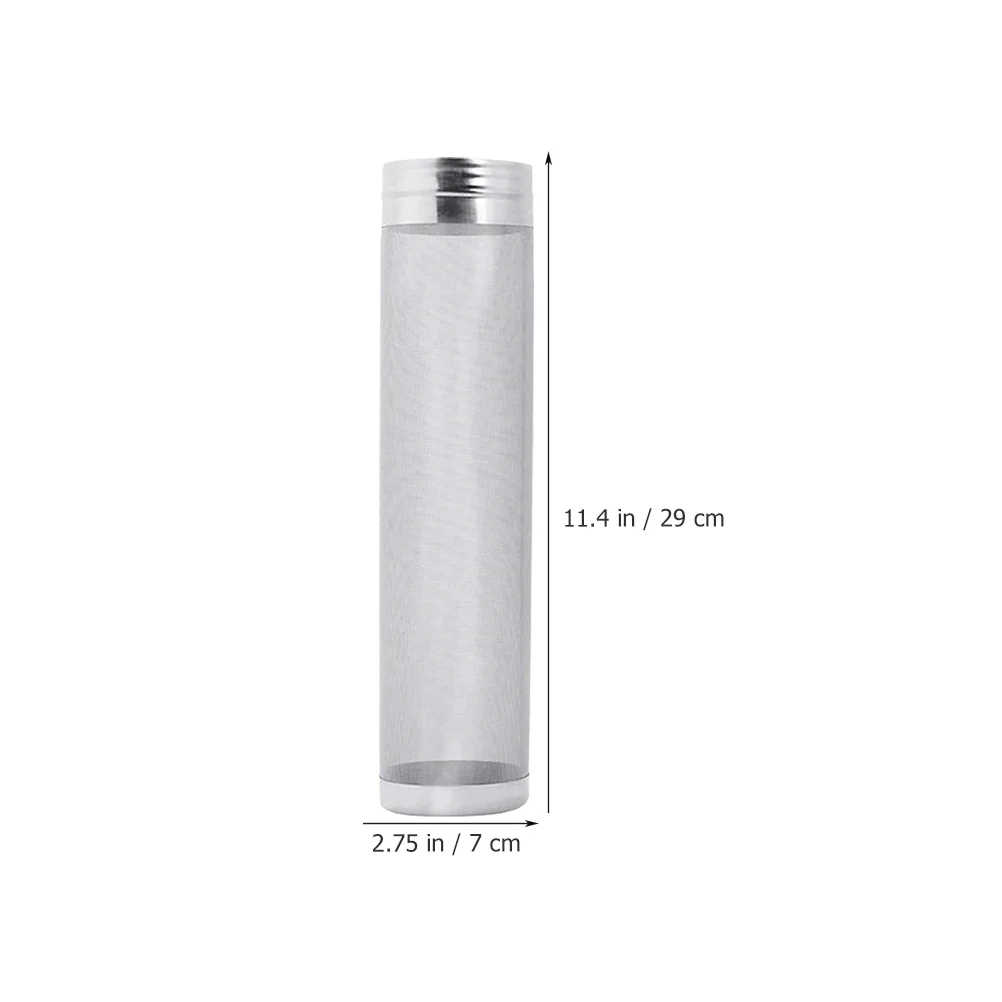 

1 Set Cylinder Stainless Steel Boil Screen For Home Brewing Wear-Resistant Easy Clean Reusable Wine Making Filtering