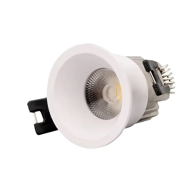 Mini-LED-Einbau-Downlight 3 W 5 W dimmbarer COB-Strahler 110 V 220 V 2700 K 3500 K 5000 K 24 °   Innenbeleuchtung mit kleiner Öffnung