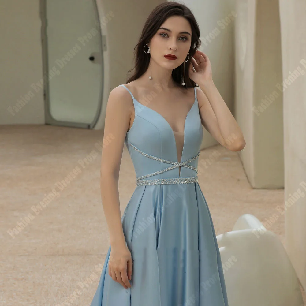 Eleganti abiti da sera da donna con scollo a v bellissimi abiti da ballo da principessa a trapezio abiti da ballo personalizzati per feste da Cocktail formali Soirée