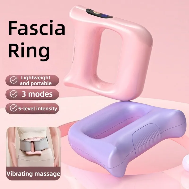 Multifunctional Fascia Ring Massager Compact Portable High Frequency Powerful Vibrating Ring Professional Muscle Massage Machine