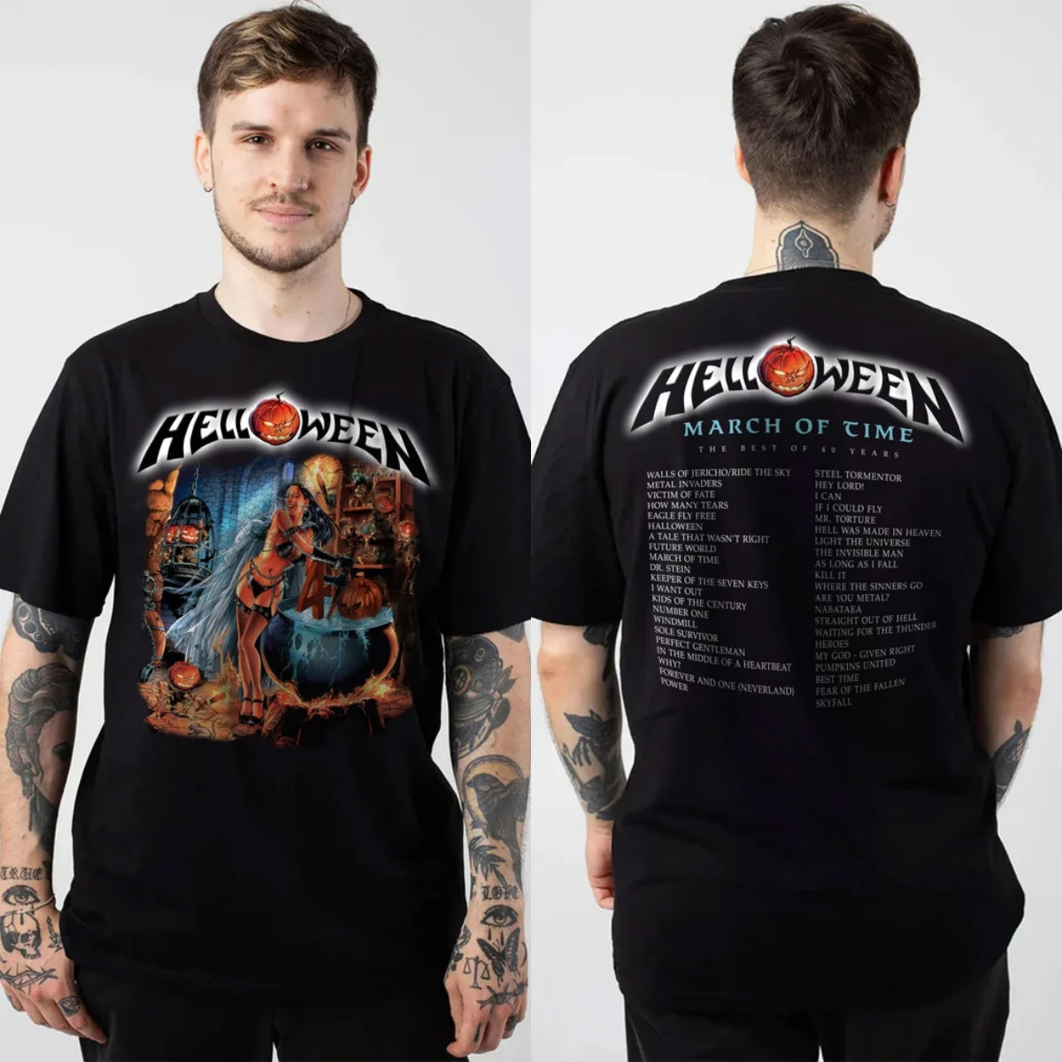New Helloween Graphic Cotton T-shirt Unisex Summer Short Sleeve Fashion Brand Tee Luxury Casual Vintage Tees