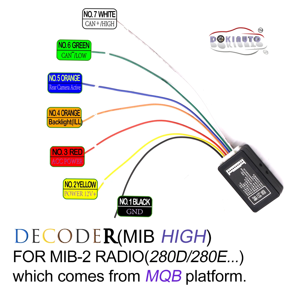 

MIB высокий декодер 5GG035280D/E CAN портал эмулятор для платформы MQB