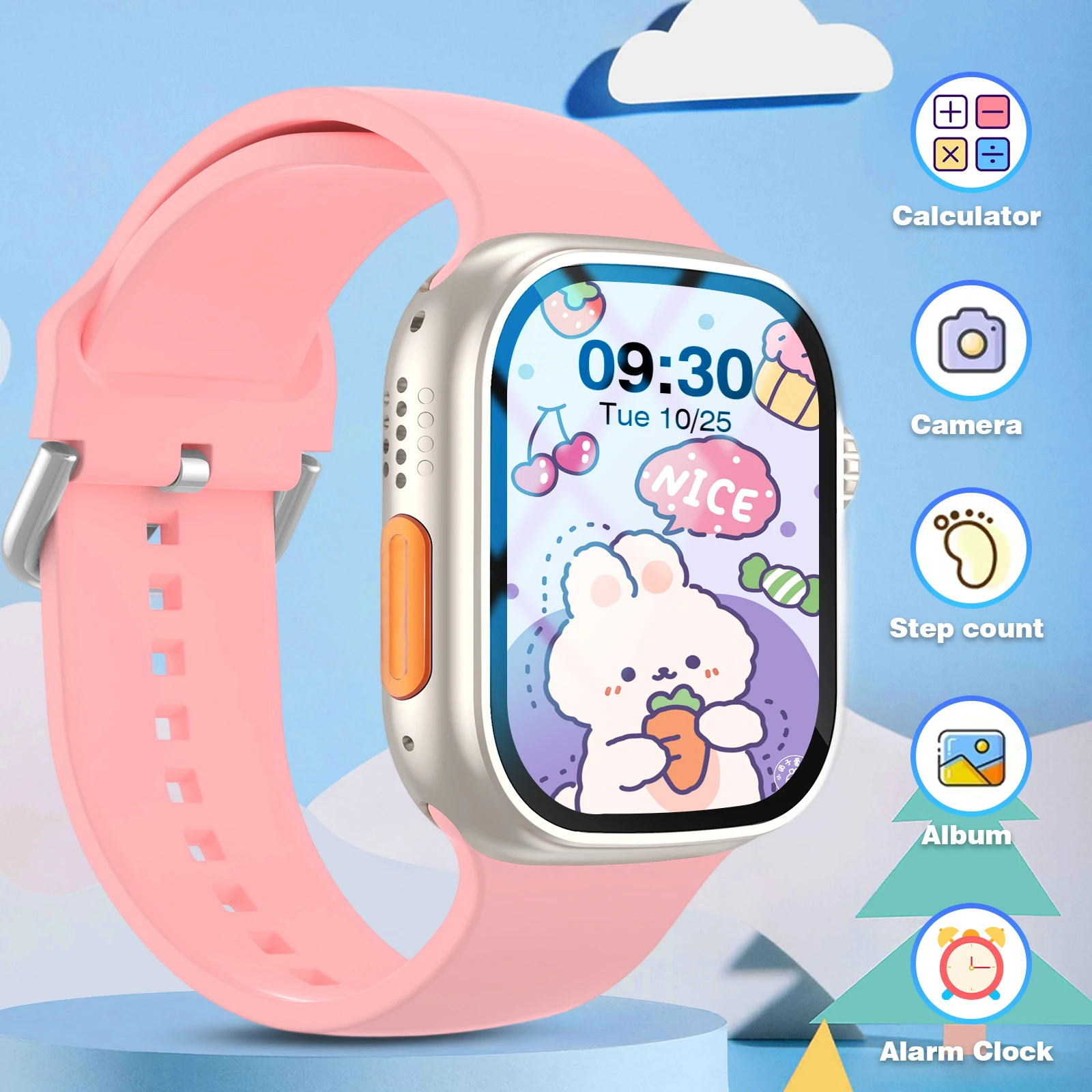 

Sports Style Smart Watch | High-Definition Screen, Wireless Calls, Multiple Sports Modes, Message Alerts, Music Control, Unisex