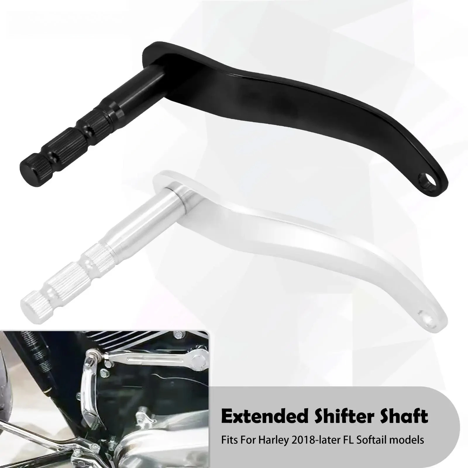New Motorcycle Gear Extended Shifter Shaft Rod Lever Arm For Harley Softail Heritage Sport Glide FLSB Fat Bob Slim 2018-2025 view 6