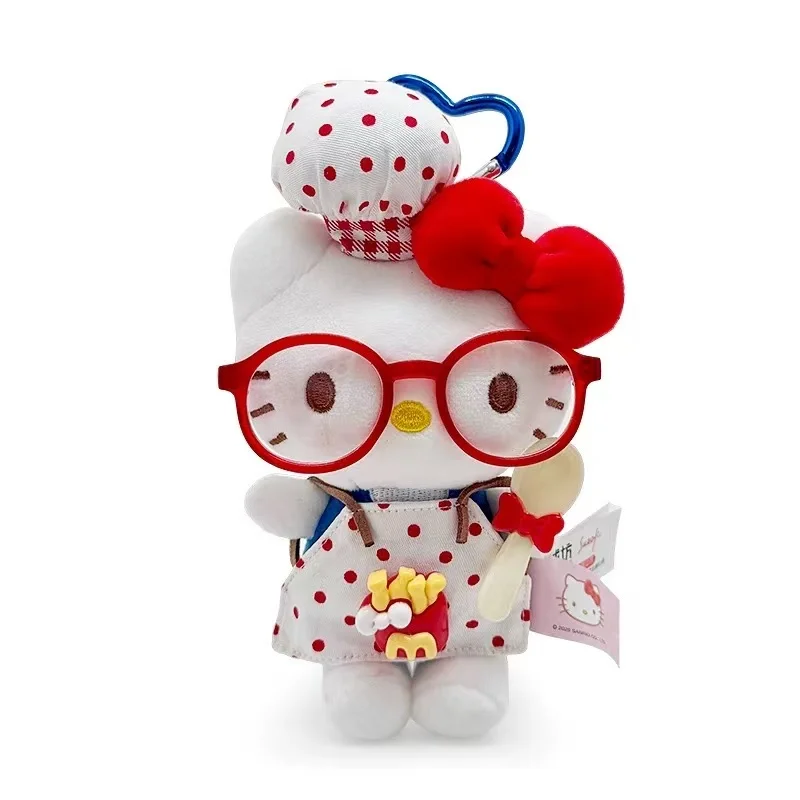 Dernière Hello Kitty classique debout sac à dos porte-clés pendentif Kawaii peluche jouet poupée dessin animé Anime mignon et amusant poupée