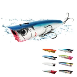 Popper Fishing Lures 8.6g/70mm 15g/85mm Topwater Bubble Baits Jet Popper Wobblers for Wobbler Sea Bass Fishing Lure