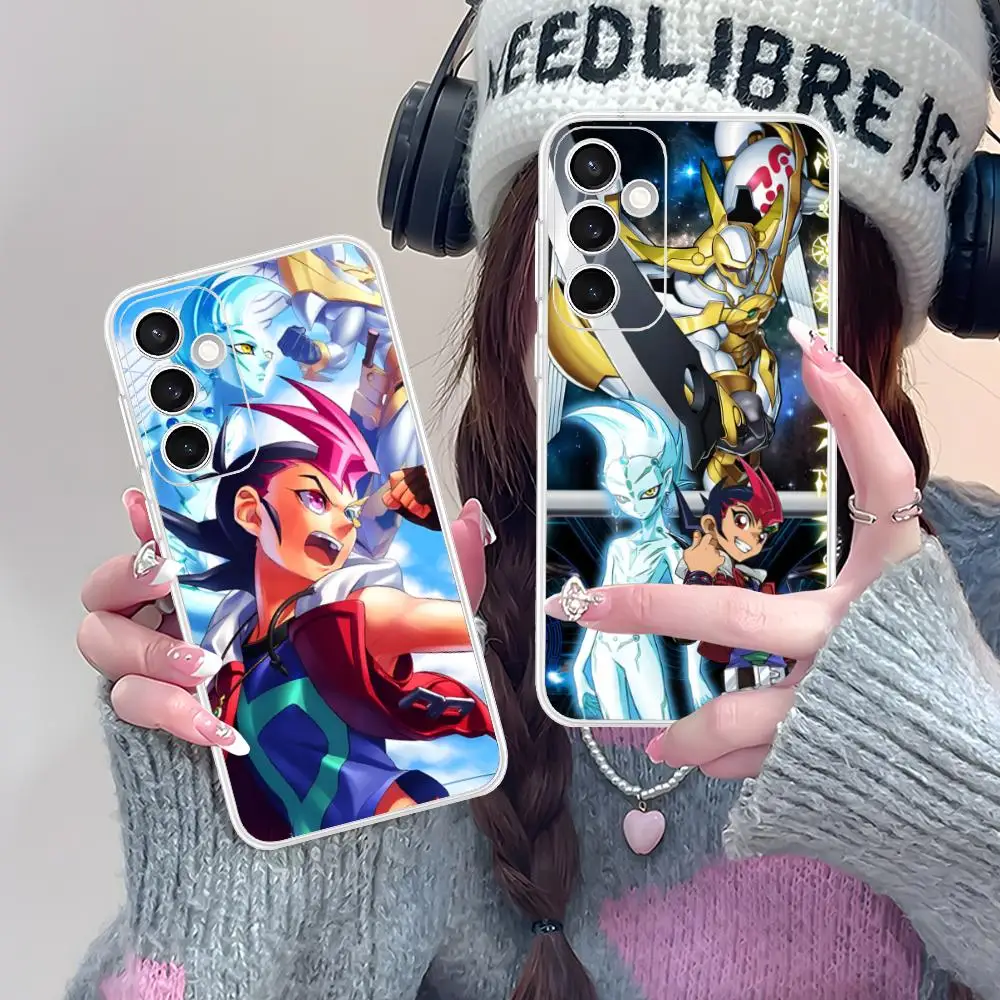 Yugioh Yuma Tsukumo Phone Case for Samsung Galaxy S25 S24 S23 S22 S21Plus FE Ultra Soft TPU Clear Shockproof Cover