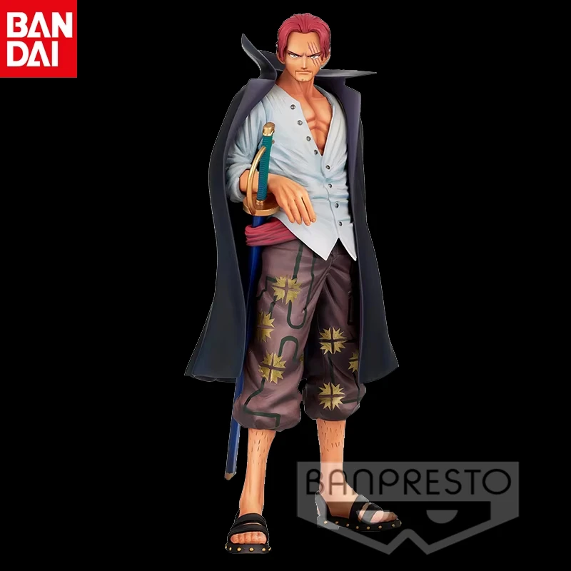 

Bandai Banpresto One Piece Chronicle MSP Red Hair Shanks Figure Model Anime Genuine Original Desktop Ornament Doll Toy Kids Gift