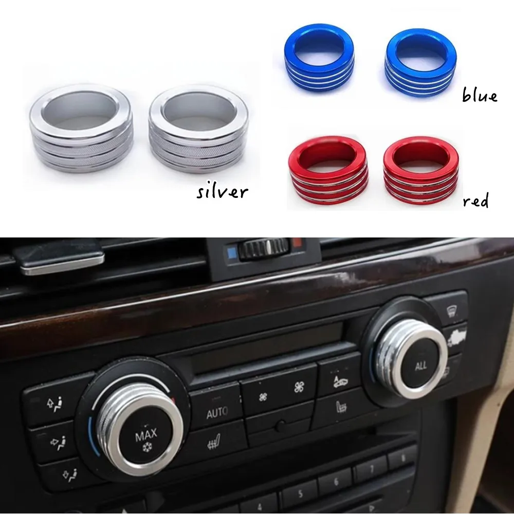 For BMW 1 series E87 E81 E82 3 Series E90 E91 E92 E93 X5 X6 E70 E71 Car Centre Console Air Conditioning Sound Knob Cover Trim