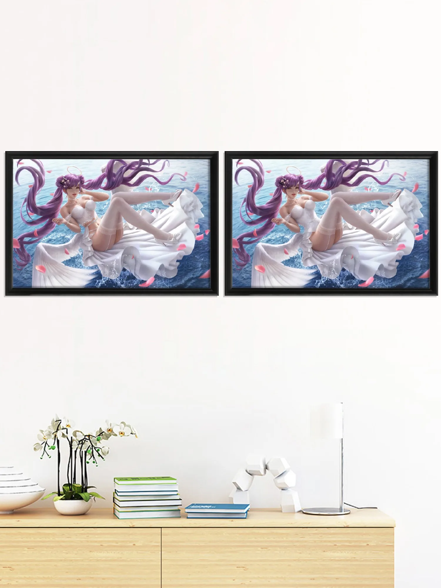 Berrytreat-Sexy Nude Girl Cartoon Anime Art-Poster, Picture Prints, Wall for Living Room, Custom Silk Decor, Home