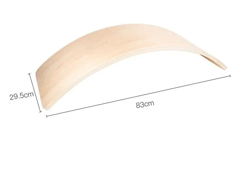Sensory Training Balance Board Kids Wooden Yoga Curvy Board Toys Montessori Toy Rainbow Colorful Montessori Toy