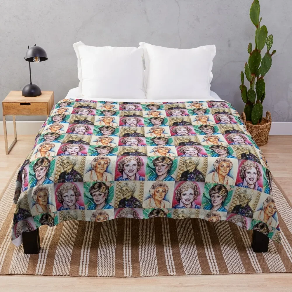 

The Original Golden Girls Throw Blanket manga Beautifuls Winter beds Blankets