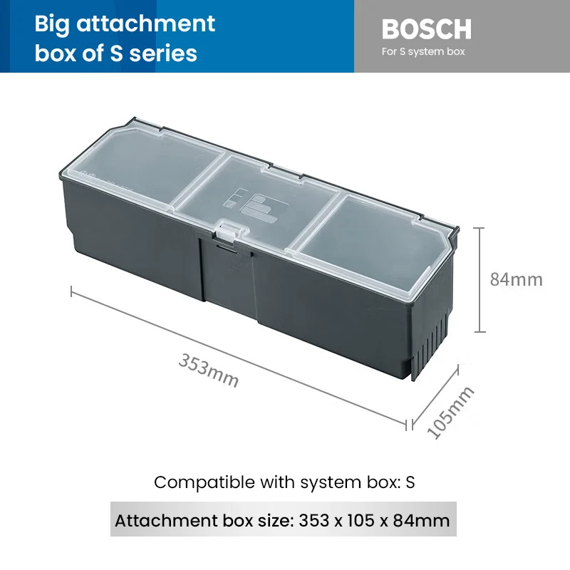 Bosch Independent Attachment Boxes Transparent Small Square Plastic Box Screw/Bagged Food Toolkit Boxes Medicine Storage Box