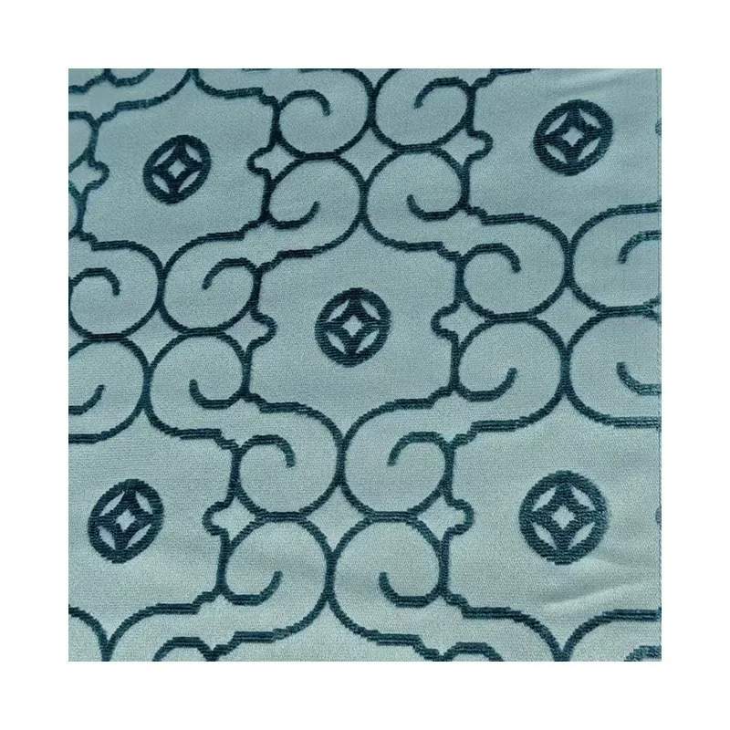 Chinese-style Xiangyun Zhangzhou velvet fabric jacquard and embossed for Hanfu cheongsam skirts