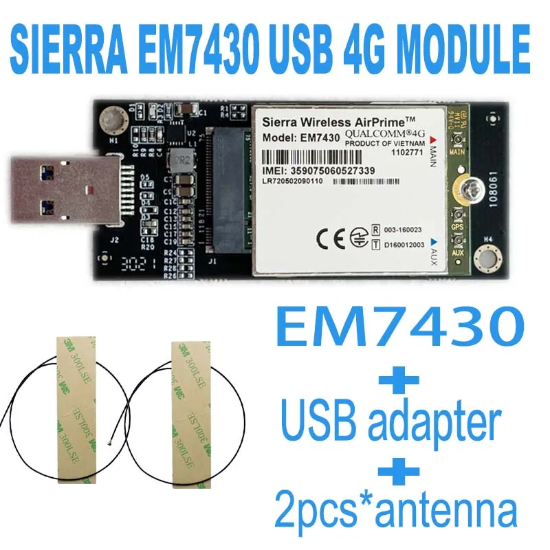Wdxun Em7430 4G Module Gobi6000 Gat6 300M 4G Kaart Em7430 M2 Module