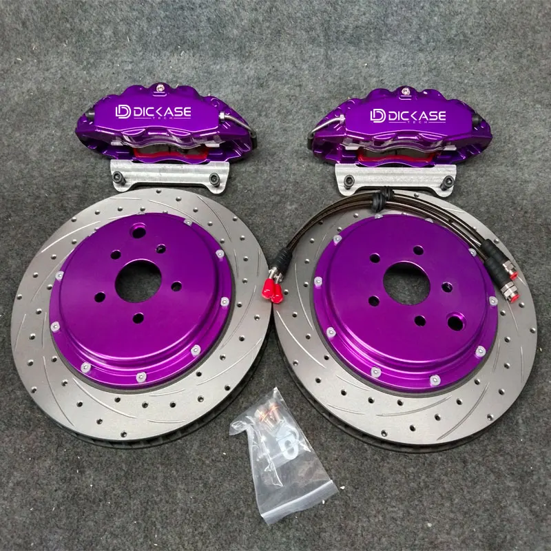 

Dicase OEM Aluminum Alloy Auto 4 Piston Brake Caliper with 345*28mm Rotor 19in Rims for Subru Forester