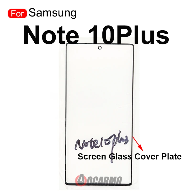 For Samsung Galaxy Note 9 10Plus 10+ Front Outer Glass Panel Cover Touch Screen Plate Repair Parts