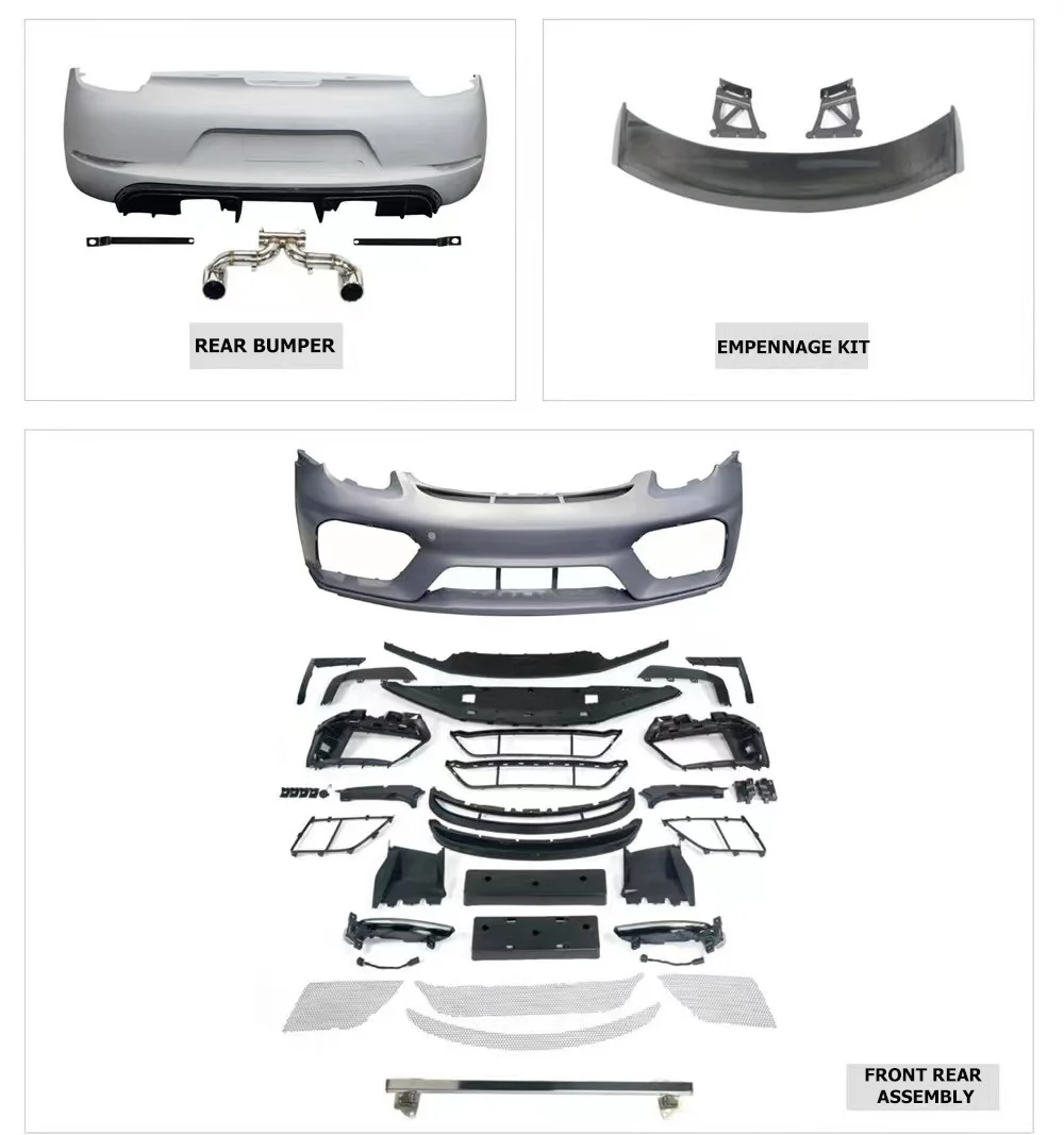 High Quality Full Set Body Kit Carbon Fiber Cayman Boxster 981 2012-2016 Upgrade to GT4 Body Kit