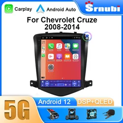 Srnubi For Chevrolet Cruze 2008-2014 Carplay Android 12 Car Radio Multimedia Video Player Navigaion Head Unit Stereo 2Din Audio