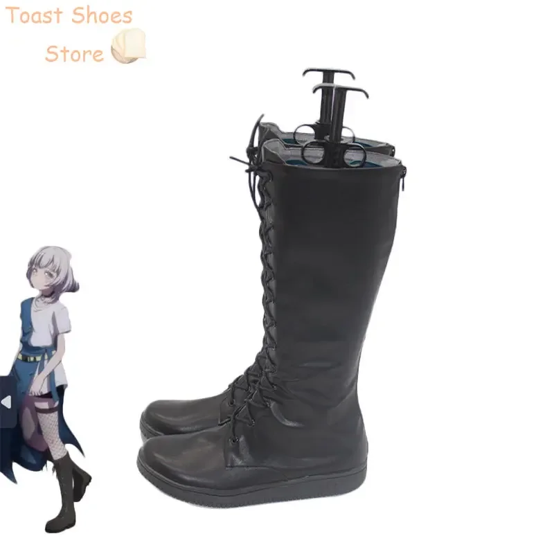 Game BanG Dream! It's MyGO Kaname Rana Cosplay Shoes Halloween Carnival Boots PU Shoes Cosplay Props Costume Prop