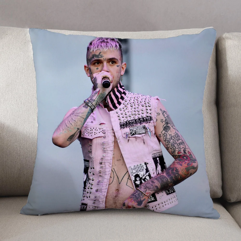 Pilow Covers Lil Peep 45x45 Cushions Cover Luxury Living Room Decoration Personalized Gift Pillow Covers Decorative Cushion Home