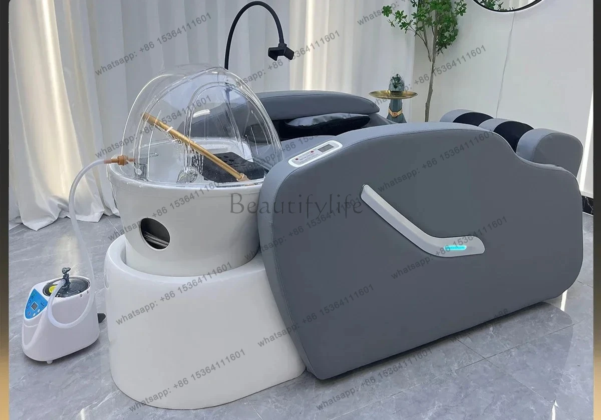 D30Electric shampoo bed massage intelligent fumigation head treatment water circulation bed beauty barber shop special