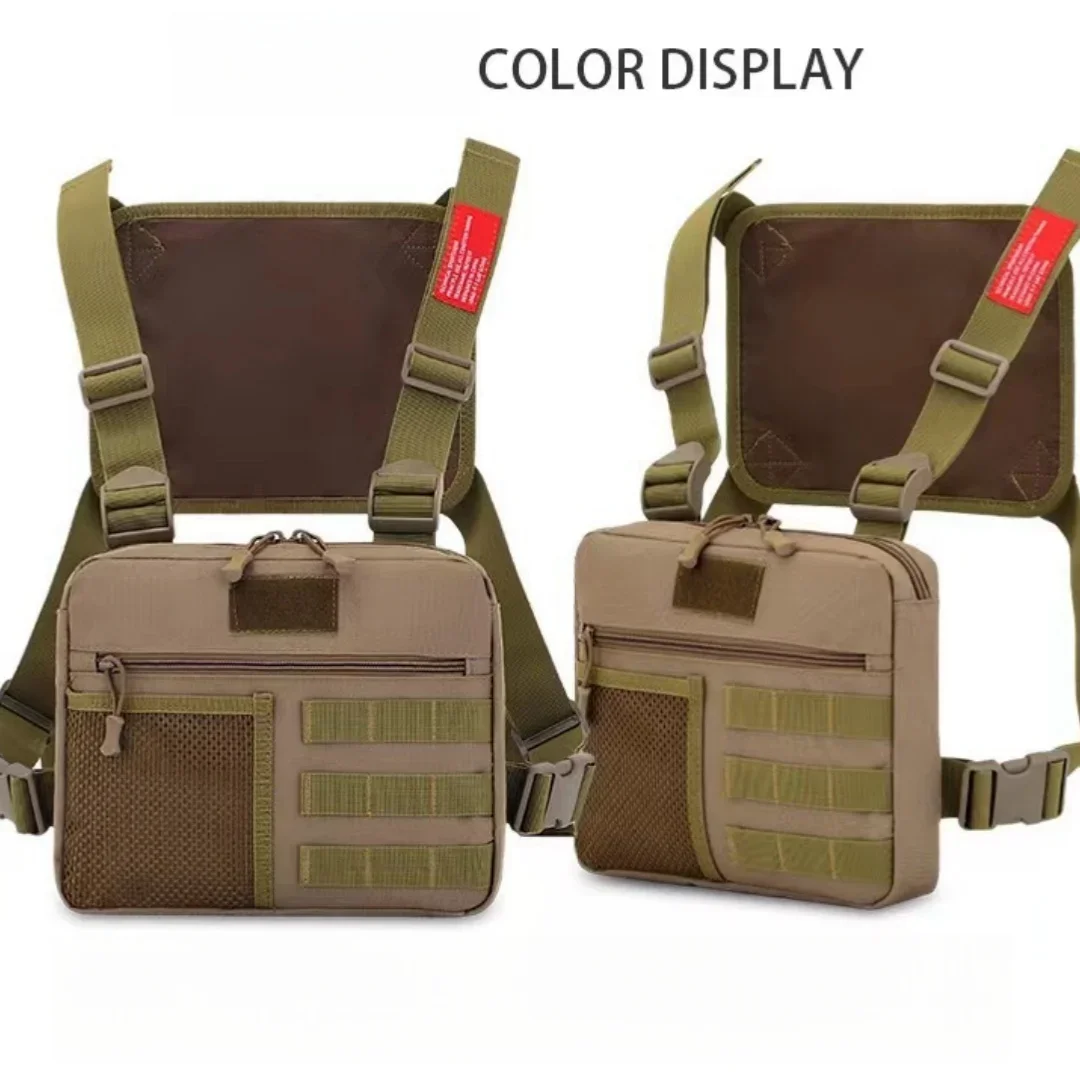 Portable Street Fashion Oxford Vest Bag Multi-function Backpack Camouflage Running Travel Bag Outdoor travel supplies