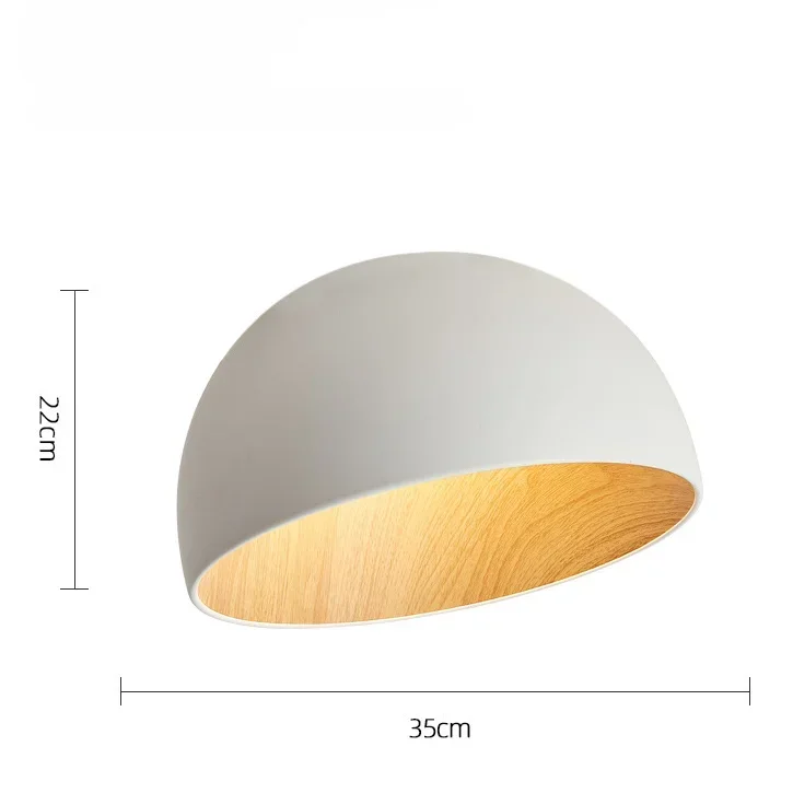 Nordic slaapkamer plafondlamp creatieve casual gepersonaliseerde schuine houtnerf Japanse stijl hoofdslaapkamer verlichtingsarmatuur