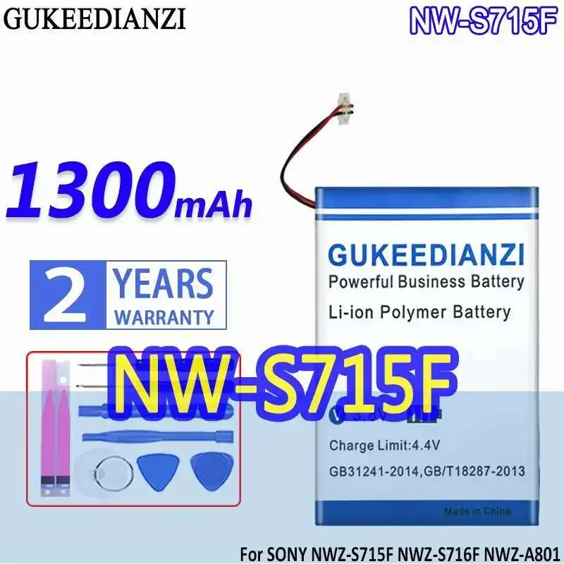 

Аккумулятор NW-S715F 1300 мАч для Sony Nwz-S715F Nwz-S716F Nwz-A801 NW-A805 NW-A806 Nwz-A810 NW-A815 NW-A816 Nwz-A818 NW-A808B Плеер