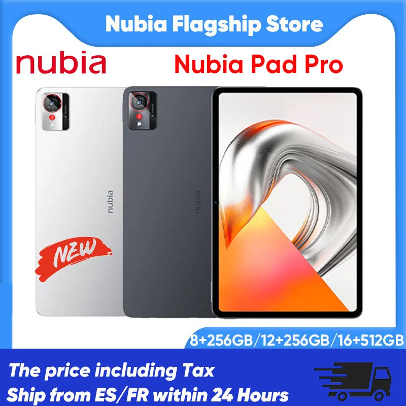 nubia Pad Pro tablette Snapdragon 8 Gen 3 10100Mah batterie 10.9 ''144Hz affichage Led 66W charge rapide Bluetooth 5.3 nubia Pad Pro tablette Snapdragon 8 Gen 3 10100Mah batterie 10.9 ''144Hz affichage Led 66W charge rapide Bluetooth 5.3