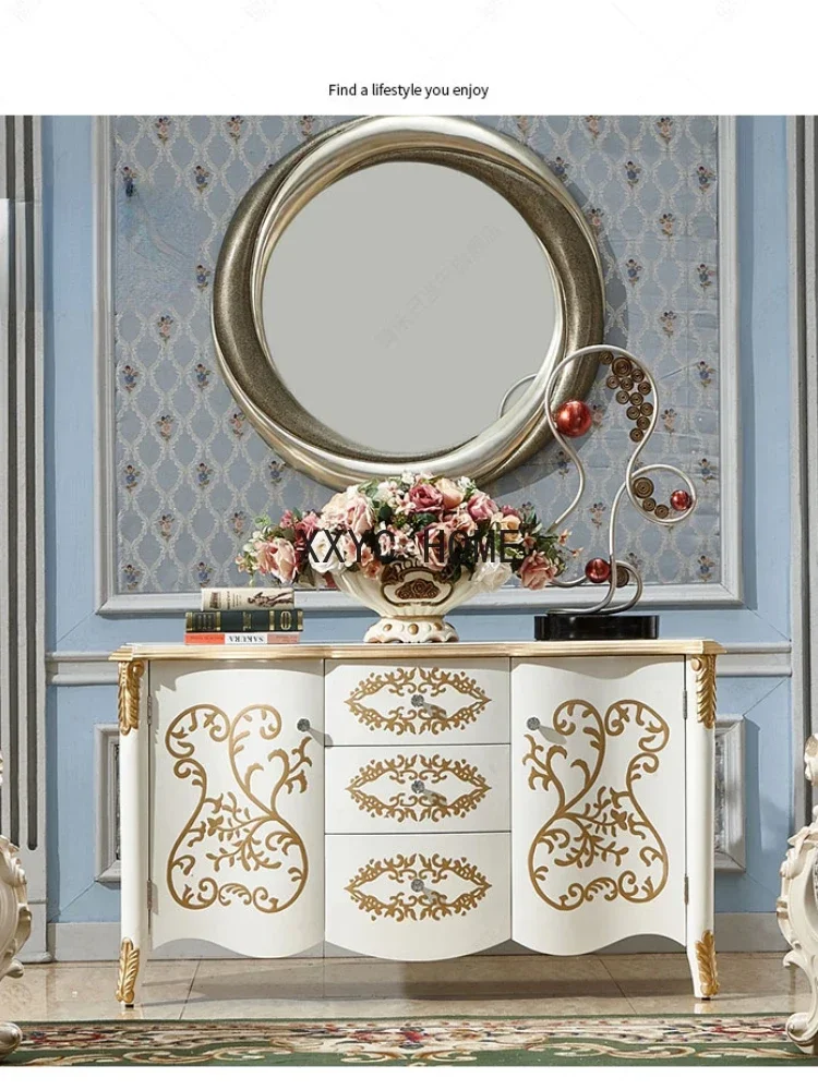 Mobile laterale in stile europeo, mobile da ingresso, mobile divisorio europeo semplice postmoderno, scarpiera alta