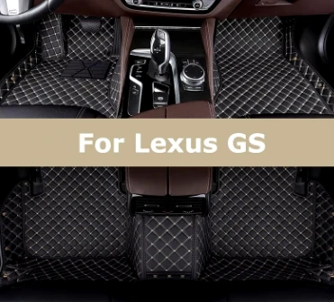 Customized For Lexus GS personalized luxury leather all-weather waterproof and anti slip car floor mats