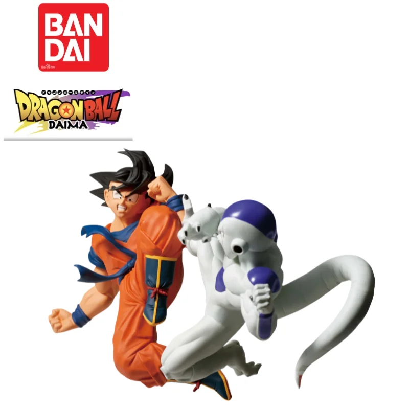En Stock Original Bandai Banpresto Dragon Ball Son Goku y Frieza estatuilla 100% mercancía de Anime genuina modelo de figura de acción
