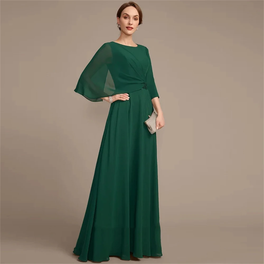 Vestidos de Fiesta elegantes simples para mujer, vestidos de novia drapeados de moda para madre a la novia, vestido elegante para mujer 2024 nuevo