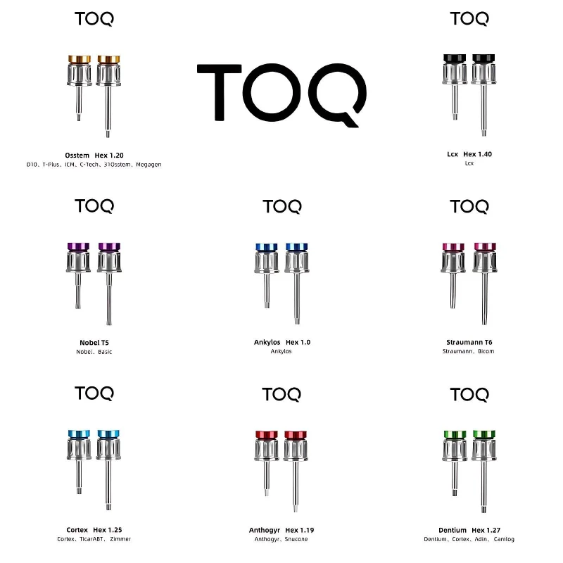 

Набор из 2 шт., стоматологическая универсальная динамометрическая отвертка для имплантата, совместимая с динамометрическим ключом Osstem Dentium Nobel Ankylos, винт с протезирующим ключом