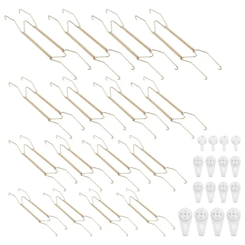 Customer Favorite Plate Hangers For The Wall 6 8 10 12 Inch,Wall Plate Hangers Decorative Plate Hangers Invisible Wall Plate Hol