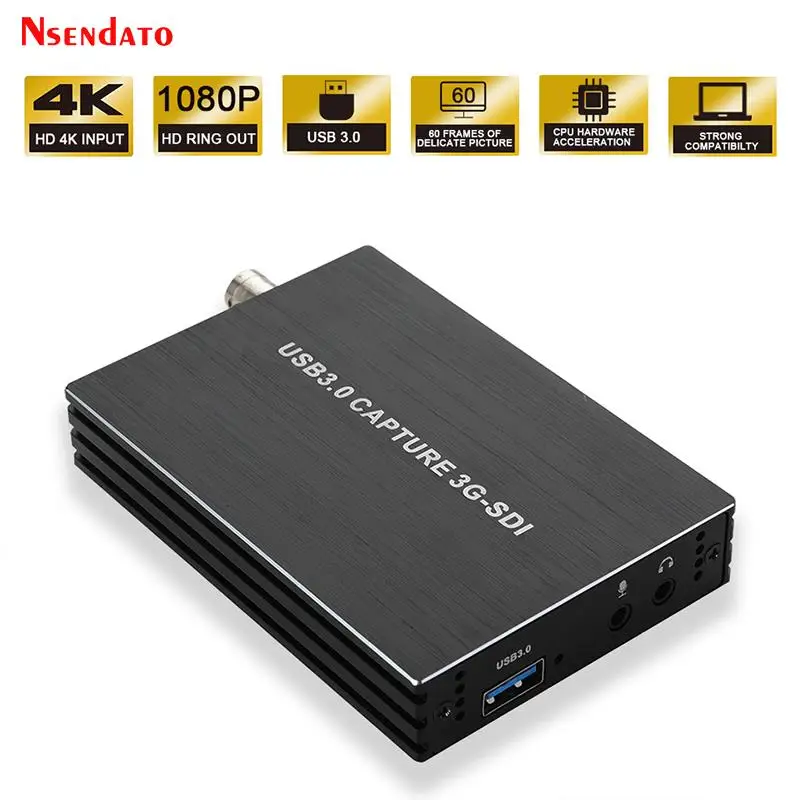 Top 1080P 60FPS 3G SDI to USB3.0 USB 3.0 Video Capture Grabber card Record Live Streaming for SDI Dome Camera HD Medical