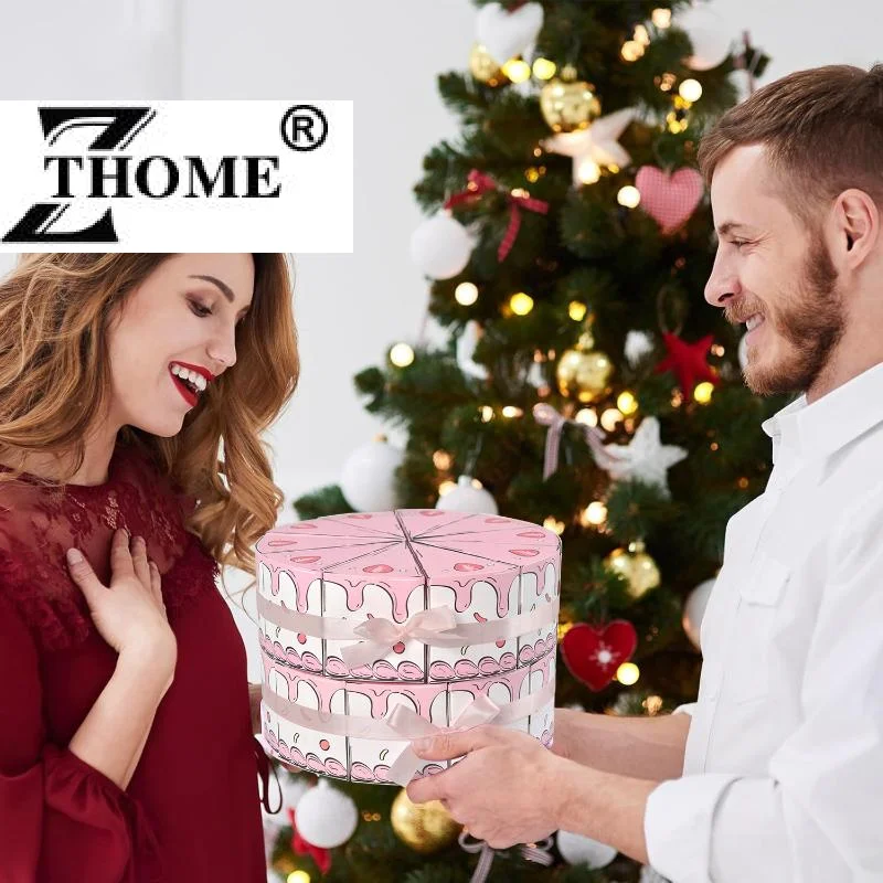 10Pcs Triangular Cake Shaped Paper Gift Box Cookie Candy Baby Shower Favors Treat Kids Birthday Party Dessert Packaging Boxes