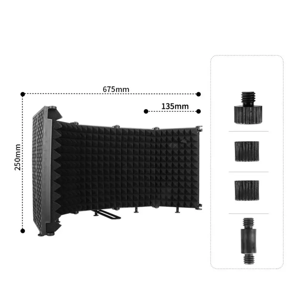 Acoustic Microphone Isolation Shield Wedges Sponge Noise Reduction Equipment Reflection Filters Soundproof Soundproofing Panels
