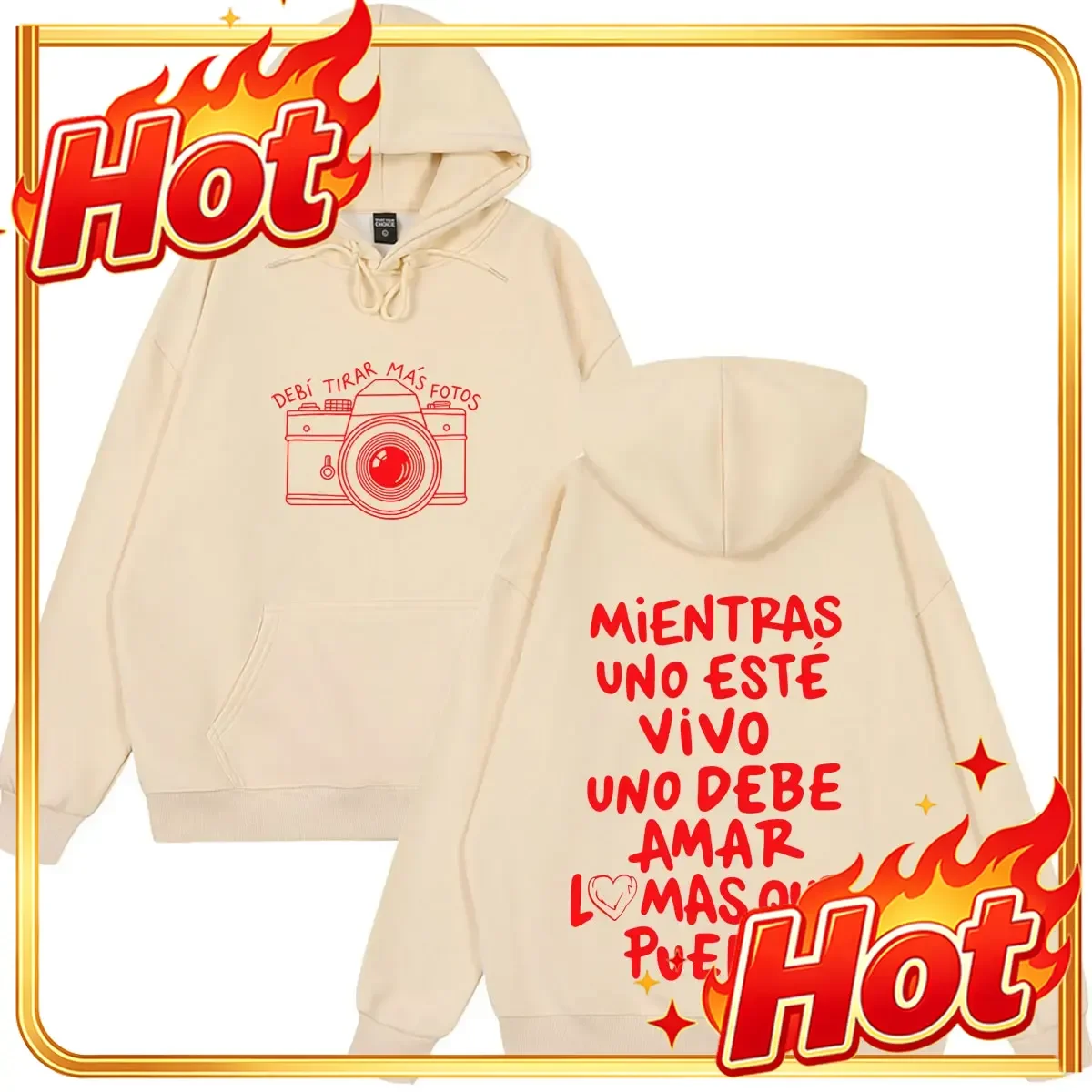 Rapper Bad Bunny Hoodie Debi Tirar Mas Fotos DTMF World Tour Sweatshirt Herren Damen Oversized Fashion Hip Hop Lockerer Pullover