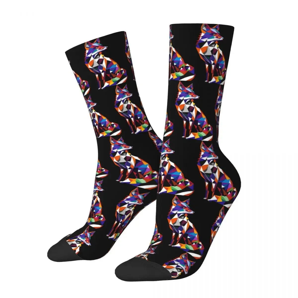 

Fox Animal Pop Art Socks Harajuku Sweat Absorbing Stockings All Season Long Socks Accessories for Man's Woman's Gifts